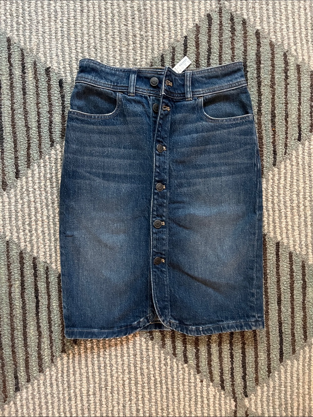 Madewell Denim Button Skirt